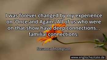 Englisches Zitat von Susanna Thompson als Bild