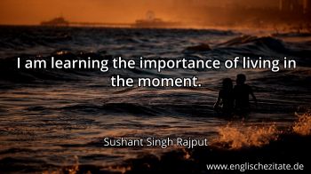 Englisches Zitat von Sushant Singh Rajput als Bild