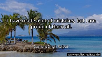 Englisches Zitat von Sushant Singh Rajput als Bild
