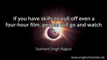 Englisches Zitat von Sushant Singh Rajput als Bild