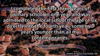 Englisches Zitat von Sydney Brenner als Bild