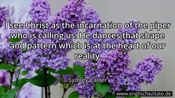 Englisches Zitat von Sydney Carter als Bild