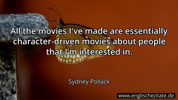 Englisches Zitat von Sydney Pollack als Bild