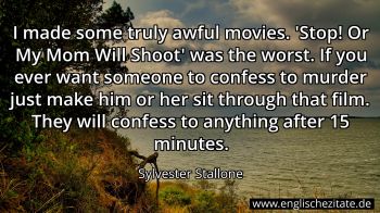 Englisches Zitat von Sylvester Stallone als Bild