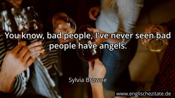 Englisches Zitat von Sylvia Browne als Bild