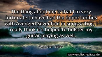 Englisches Zitat von Synyster Gates als Bild
