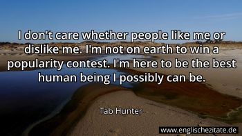 Englisches Zitat von Tab Hunter als Bild