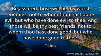 Englisches Zitat von Tacitus als Bild