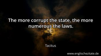 Englisches Zitat von Tacitus als Bild
