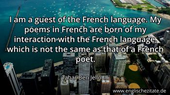 Englisches Zitat von Tahar Ben Jelloun als Bild