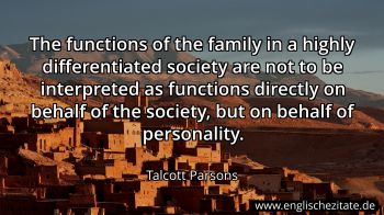 Englisches Zitat von Talcott Parsons als Bild