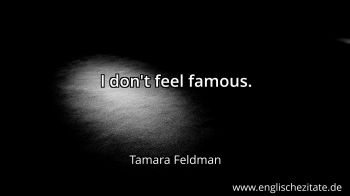 Englisches Zitat von Tamara Feldman als Bild