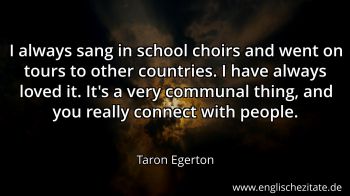 Englisches Zitat von Taron Egerton als Bild