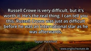Englisches Zitat von Taylor Hackford als Bild