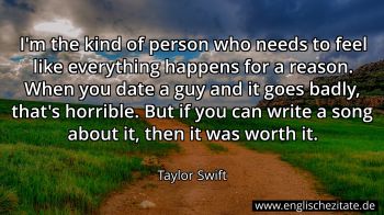 Englisches Zitat von Taylor Swift als Bild