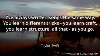 Englisches Zitat von Taylor Swift als Bild