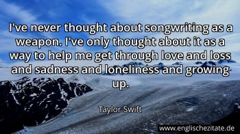 Englisches Zitat von Taylor Swift als Bild