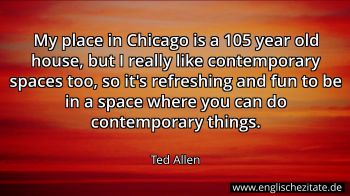 Englisches Zitat von Ted Allen als Bild