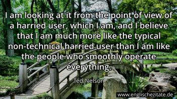 Englisches Zitat von Ted Nelson als Bild