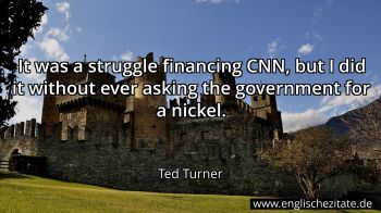 Englisches Zitat von Ted Turner als Bild