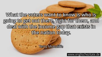 Englisches Zitat von Terry McAuliffe als Bild