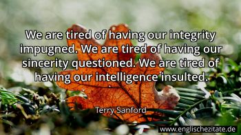 Englisches Zitat von Terry Sanford als Bild