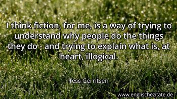 Englisches Zitat von Tess Gerritsen als Bild