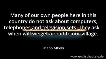 Englisches Zitat von Thabo Mbeki als Bild
