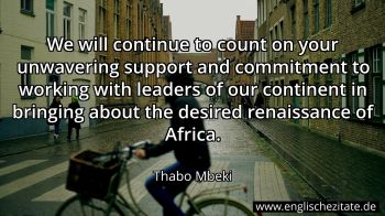 Englisches Zitat von Thabo Mbeki als Bild