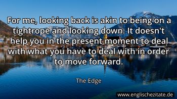 Englisches Zitat von The Edge als Bild