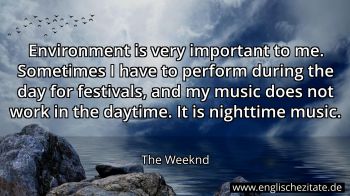 Englisches Zitat von The Weeknd als Bild