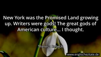 Englisches Zitat von Theresa Rebeck als Bild