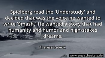 Englisches Zitat von Theresa Rebeck als Bild