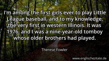 Englisches Zitat von Therese Fowler als Bild
