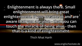 Englisches Zitat von Thich Nhat Hanh als Bild