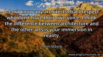 Englisches Zitat von Thom Mayne als Bild