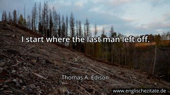 Englisches Zitat von Thomas A. Edison als Bild