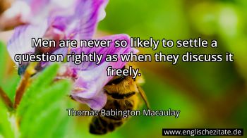 Englisches Zitat von Thomas Babington Macaulay als Bild
