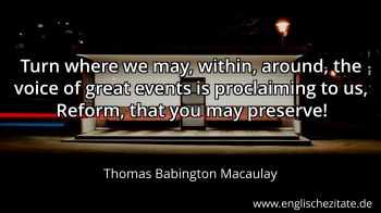 Englisches Zitat von Thomas Babington Macaulay als Bild