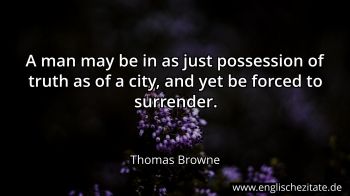 Englisches Zitat von Thomas Browne als Bild