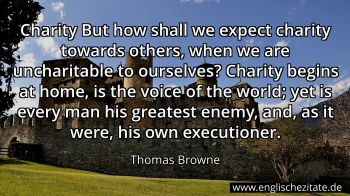 Englisches Zitat von Thomas Browne als Bild