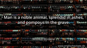 Englisches Zitat von Thomas Browne als Bild