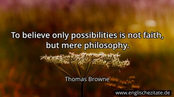 Englisches Zitat von Thomas Browne als Bild