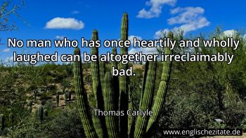 Englisches Zitat von Thomas Carlyle als Bild