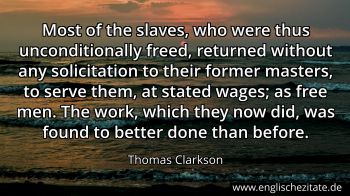 Englisches Zitat von Thomas Clarkson als Bild
