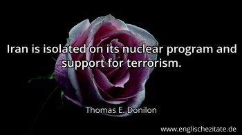 Englisches Zitat von Thomas E. Donilon als Bild