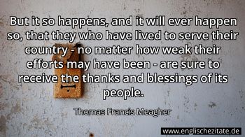 Englisches Zitat von Thomas Francis Meagher als Bild