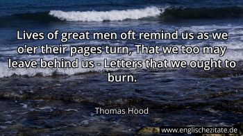 Englisches Zitat von Thomas Hood als Bild