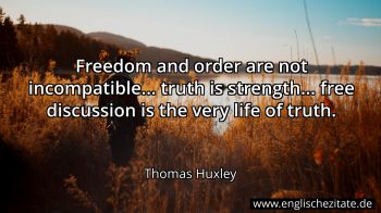 Englisches Zitat von Thomas Huxley als Bild