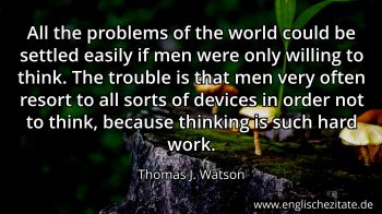 Englisches Zitat von Thomas J. Watson als Bild